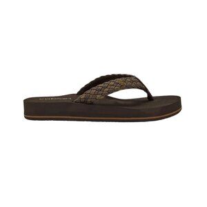 Cobian Women's Braided Bounce Arch Support Leather Sandals - Chocolate